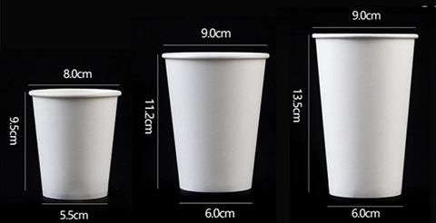 單層紙杯(白)