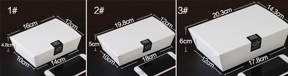 白色外帶紙便當盒