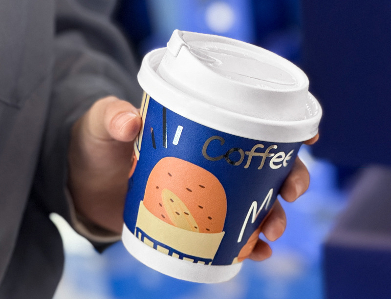 烘焙插畫設計外帶咖啡杯