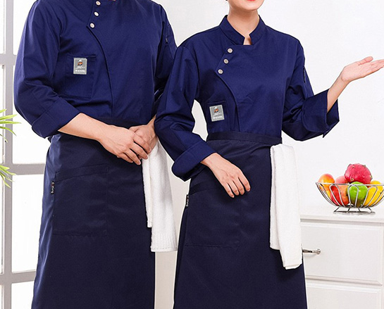 藍色廚師服訂製